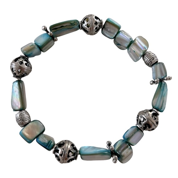 Women’s Rock Beaded Stretch Bracelet - Picture 1 of 4